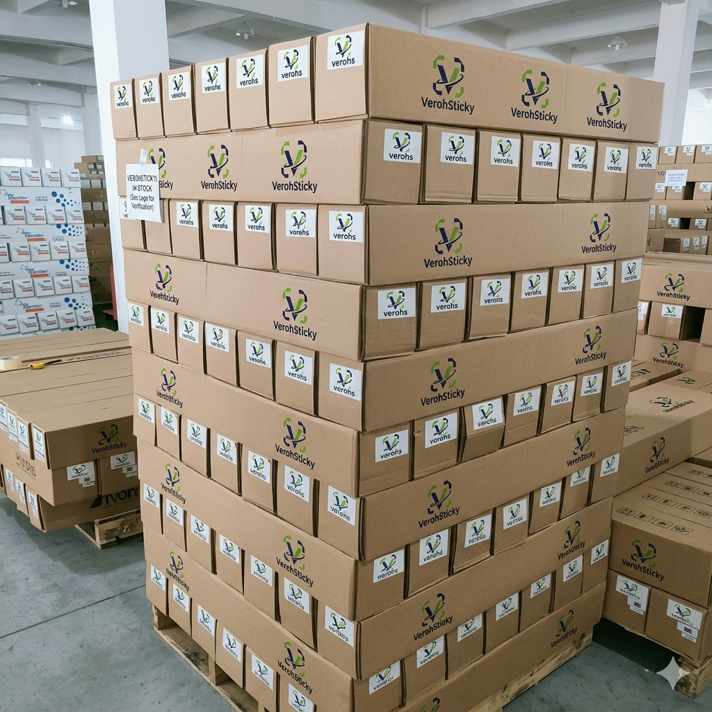 VerohSticky product labels printed by Verohs Printers Johannesburg